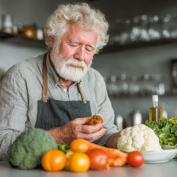 Fresh vegetables and healthy ingredients